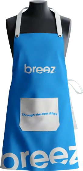 Breez branded apron